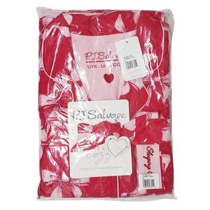 PJ Salvage Flannel Pajama Set XL Sleeping Beauty Christmas Cherry Red Top/Pants